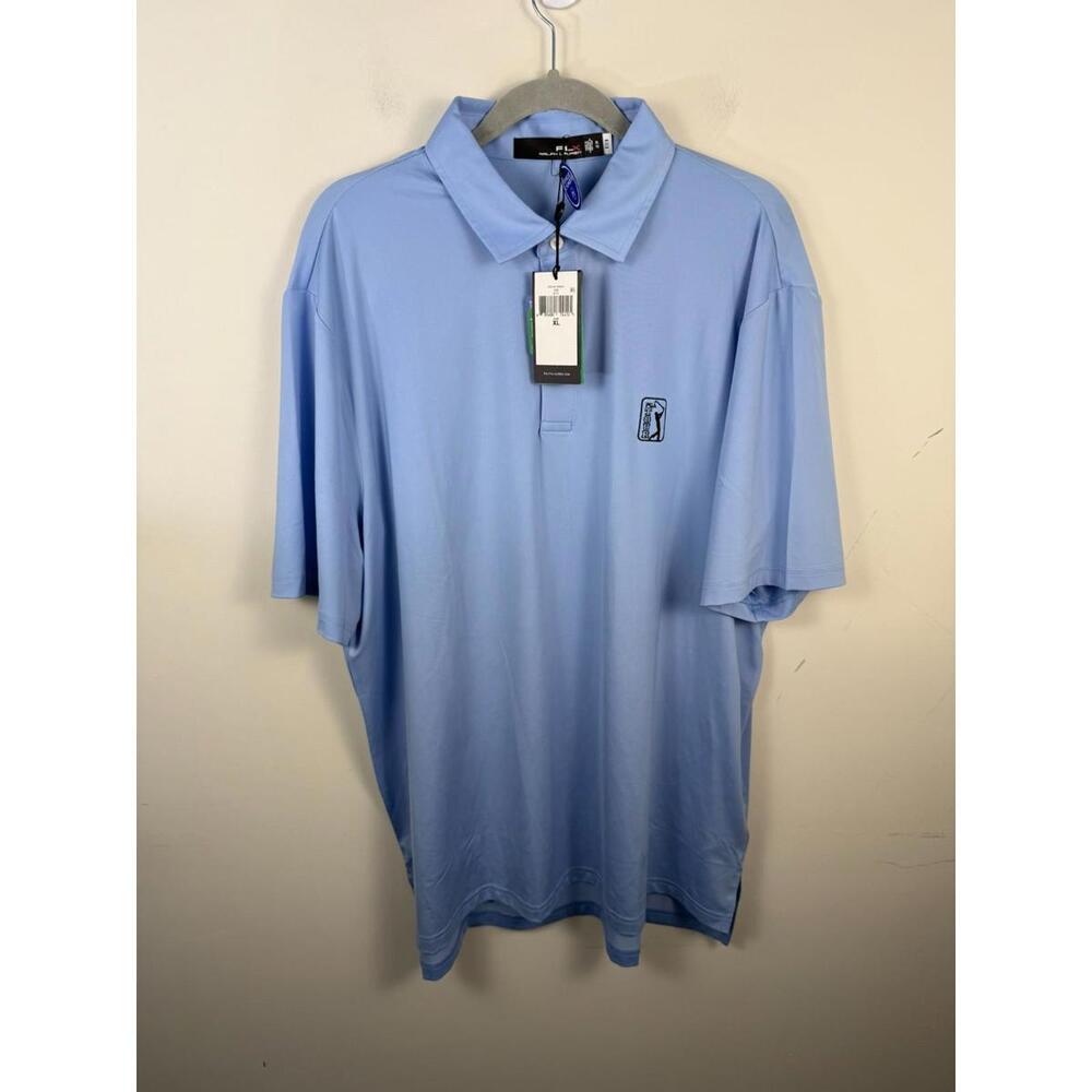 NWT Ralph Lauren‎ RLX Polo Shirt Men Blue XL PGA Tour Golf Performance